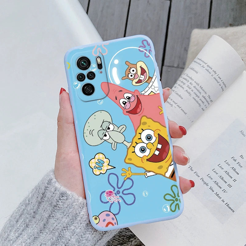 Sponge Bob Square Pants - Patrick Star Phone Cover For POCO M5S - Back Cover Soft Silicone - For Xiaomi POCOM5S M5 S - PocoM5 S Fundas Bag - Xiaomi Poco M5S - Anime Fan Gift-Kql-hmbb20-POCO M5S-