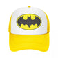 Bats Man Symbol Logo Trucker Cap Fitted Cartoon Dad Hat Trucker Worker Cap Racing Cap Snapback Caps Mesh Baseball Cap Summer-Yellow-One Size-