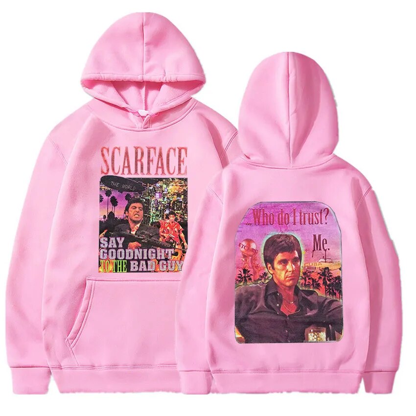 Scarface Tony Montana Hoodie - Double-Sided Print-