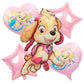 Paw Patrol Birthday Party Decoration - Girls Pink Sky Paper Cups Plates Tableware Balloons - Supplies For Kids - Baby Shower Favors-balloons set 2-