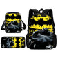 Super Hero B-BatmanS LOGO Child School Backpack With Shoulder Bag Pencil Bags School Bags for Boys Girls Best Gift-TZ-198HJJ9A4-