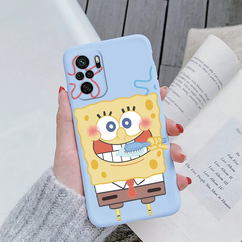 Sponge Bob Square Pants - Patrick Star Phone Cover For POCO M5S - Back Cover Soft Silicone - For Xiaomi POCOM5S M5 S - PocoM5 S Fundas Bag - Xiaomi Poco M5S - Anime Fan Gift-Kql-hmbb27-POCO M5S-
