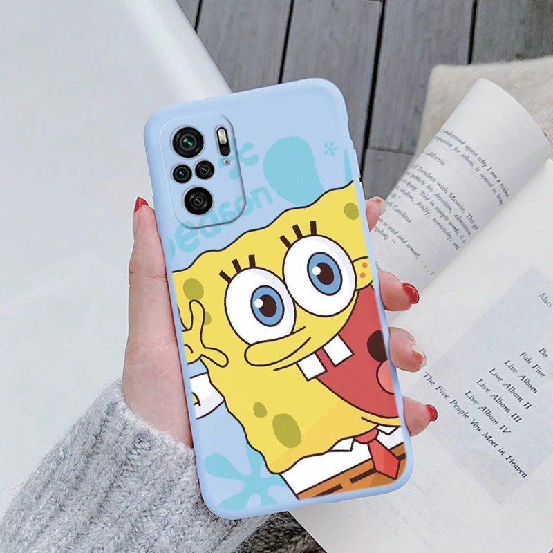 Sponge Bob Square Pants - Patrick Star Phone Cover For POCO M5S - Back Cover Soft Silicone - For Xiaomi POCOM5S M5 S - PocoM5 S Fundas Bag - Xiaomi Poco M5S - Anime Fan Gift-Kql-hmbb08-POCO M5S-