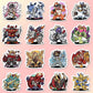 Digimon Adventure Stickers Set - Retro Cartoon DIY Graffiti Decals for Kids & Fans Gift-