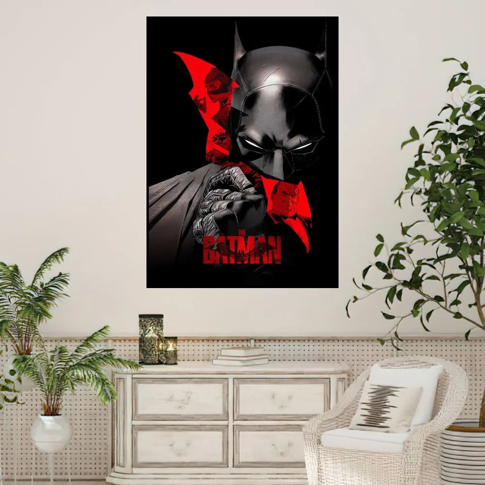 BEAST KINGDOM Film B-Batman Comic Poster Prints Wall Painting Bedroom Living Room Wall Sticker Office Small-z8-42X30cm-