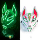 Hot Sale Halloween Glowing Face Mask - LED Fox Mask for Men and Women, Features Game Theme for Cosplay Party and Carnival Costume, Half Face Mask-4-