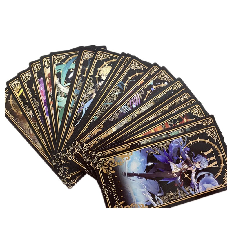 22 Pcs Game - Genshin Impact Tarot Card - Yae Miko Raiden Shogun Kaede ...