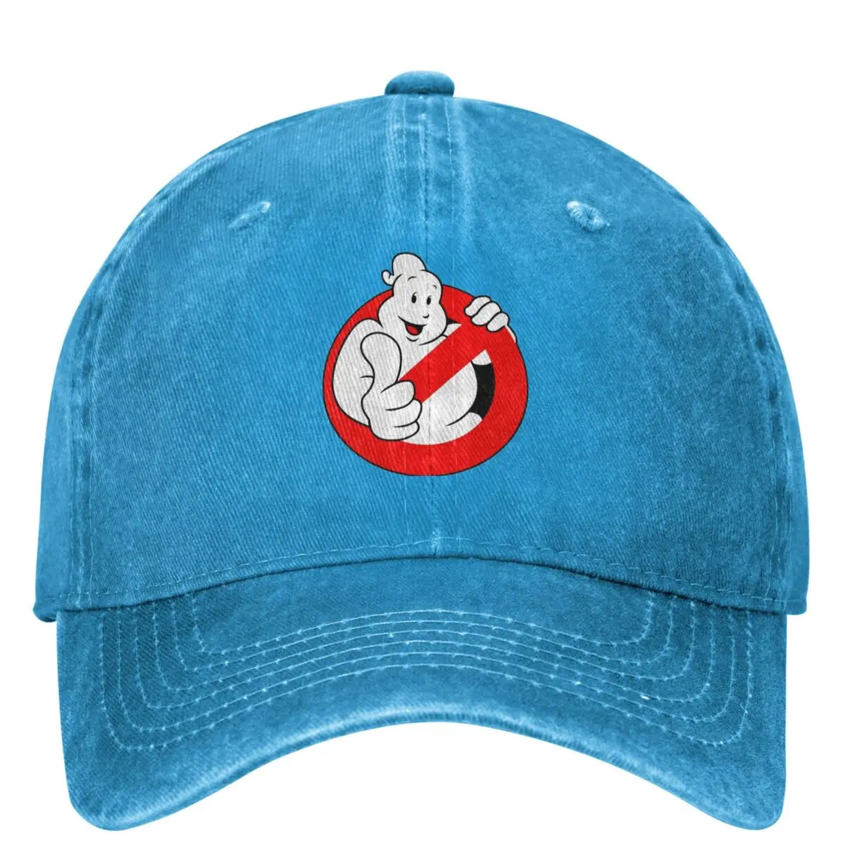 Funny Ghostbusters Denim Cap - Summer Hiking, Fishing, and Hip-Hop Hat for Men-Blue-as picture-