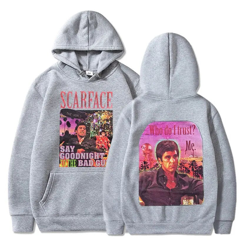 Scarface Tony Montana Hoodie - Double-Sided Print-Gary-S-