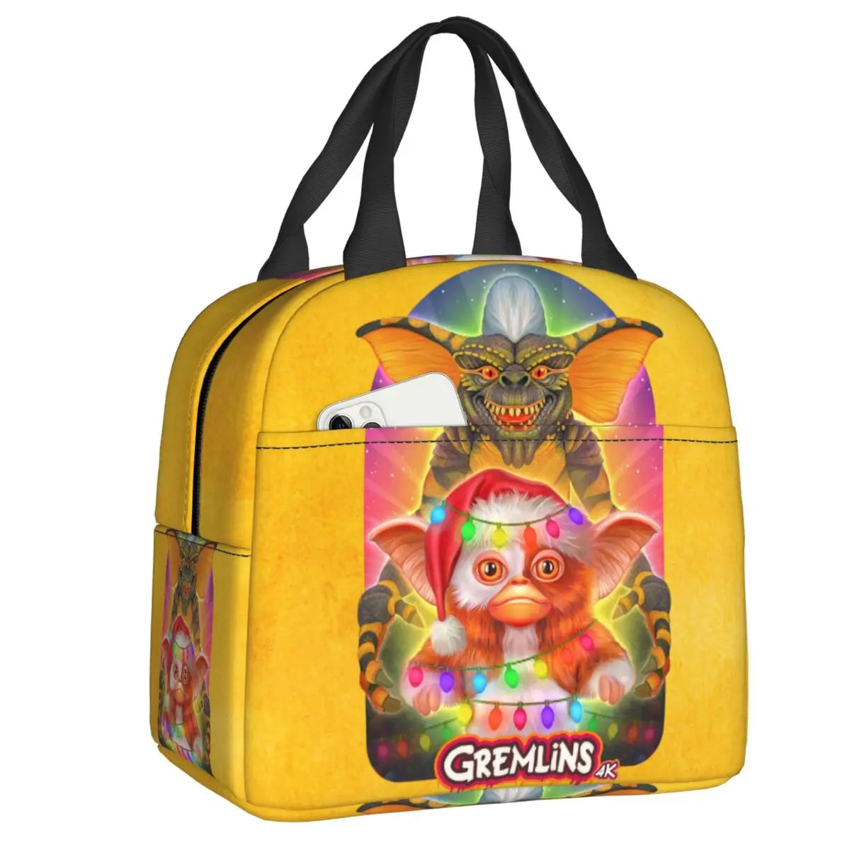 Custom Gizmo Mogwai - Gremlins Lunch Bag - Reusable Cooler - Thermal Insulated Lunch Box - For Outdoor Camping - Picnic Food Tote Bags-6-22x20x13cm-