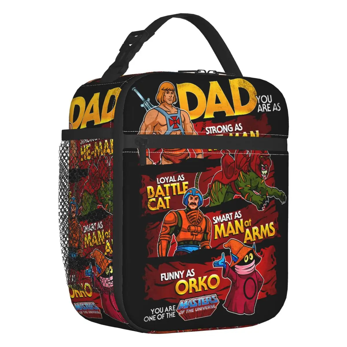 He-Man & Skeletor Insulated Lunch Tote Bag: Masters of the Universe Reusable Cooler for School & Work - Fan Gift-QCBQ-503-CHINA-26x21x11cm