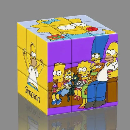 The Simpsons Magic Cube Puzzle Toy - Educational Brain Game for Kids - Creative Gift Idea for Birthdays-The Simpsons-1-