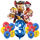 PAW Patrol Birthday Decoration Foil Balloon - Disposable Tableware Set Dog Chase Marshall Skye - For Kids Birthday Party Supplies-