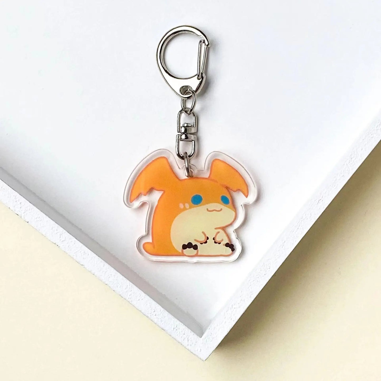 Digimon Adventure Acrylic Keychain - Retro Anime Character Backpack Pendant Gift-Patamon-