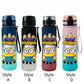 Despicable Me Minions Sports Water Bottle - 650ML Large Capacity Plastic Bottle for Outdoor Activities-xh2-Style A-