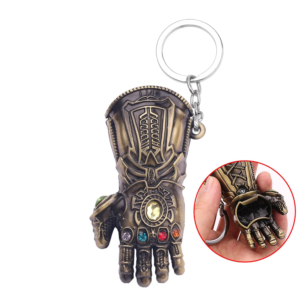 Marvel Thanos Gauntlet Keychain - Portable Beer Opener and Wedding Favor-Key Holder-