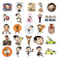 Mr. Bean Sticker Set – 50 Personality Doodle Stickers for Skateboards, Water Bottles, and DIY Decorations-Random 50PCS-