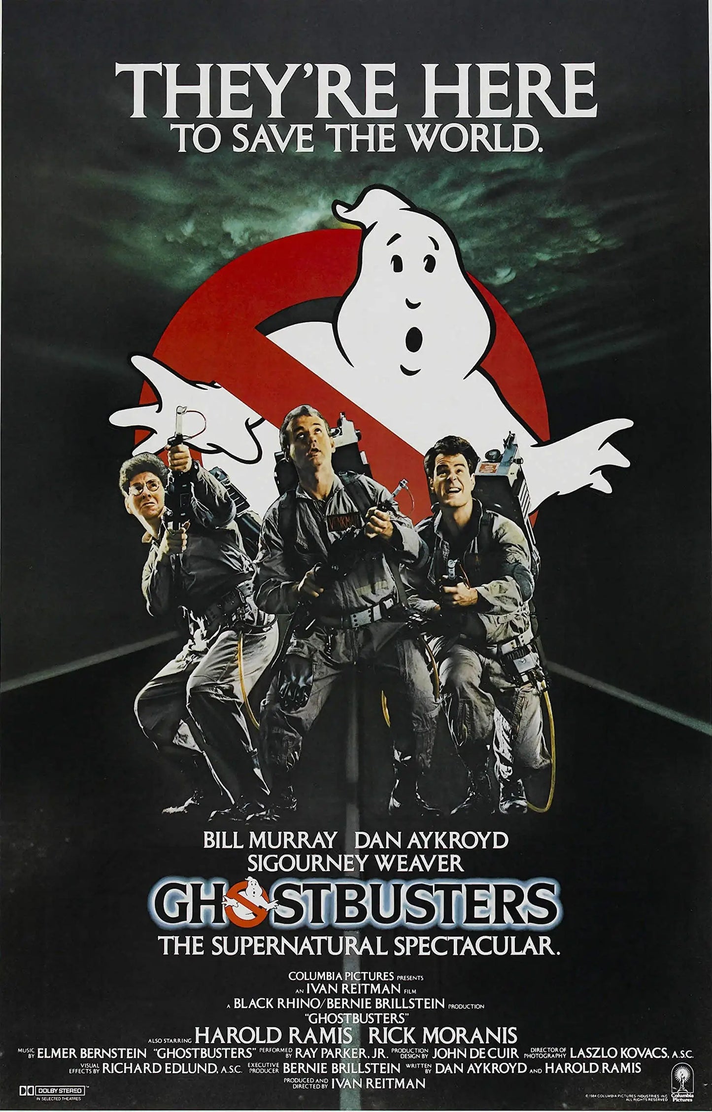 Ghostbusters Posters Tin Metal Sign - 12x16 Inch Movie Wall Art for Home or Bar-