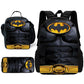 Child Superhero Batmans School Backpack with Lunch Bags ,Pencil Bags ,School Bags for Boys Girls Best Gift-TZ-212X22A1-