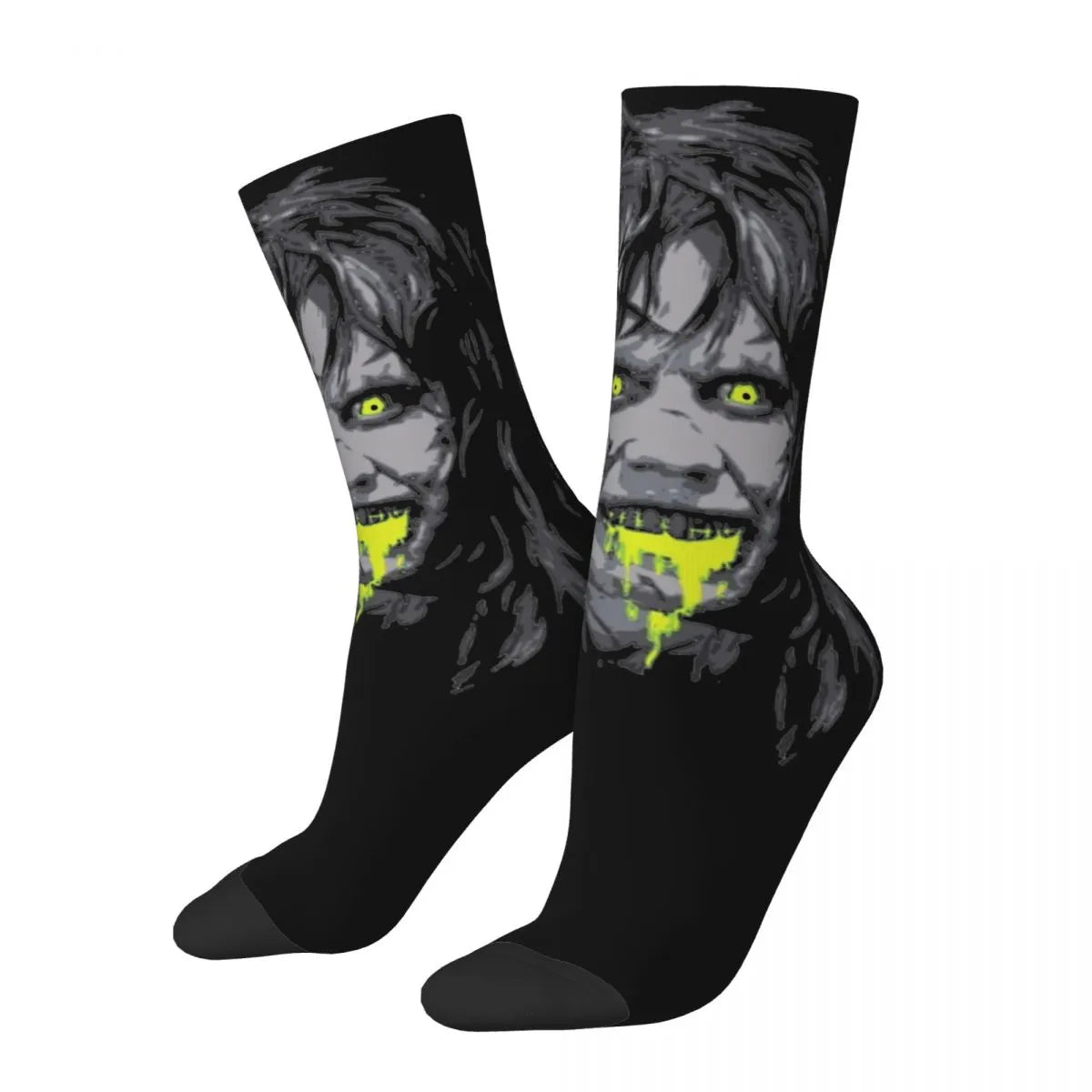 Possessed Horror Movie Hip-hop Socks - Men's & Women's Stylish Soccer Socks - Comfortable Gift Idea-Dark Blue-One Size-