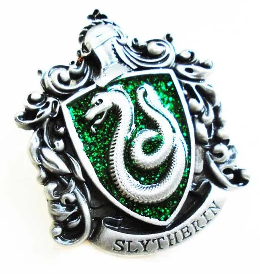 Harry Potter Brooch Pins - Hogwarts House Badges for Gryffindor and Slytherin Fans-4-