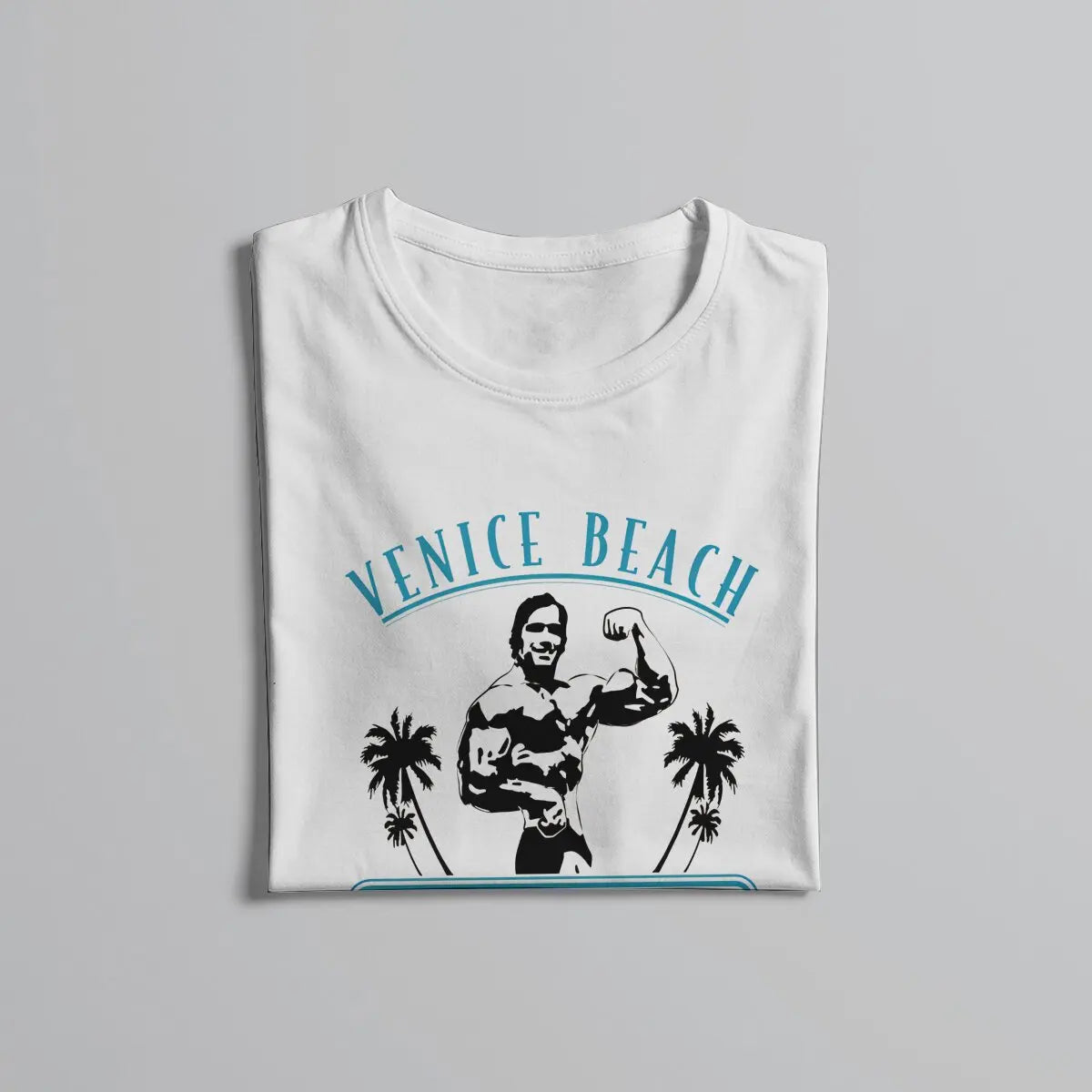 Arnold Schwarzenegger Muscle Beach T-Shirt - Grunge Summer Harajuku Tee for Men-