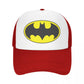 Bats Man Symbol Logo Trucker Cap Fitted Cartoon Dad Hat Trucker Worker Cap Racing Cap Snapback Caps Mesh Baseball Cap Summer-Red-One Size-