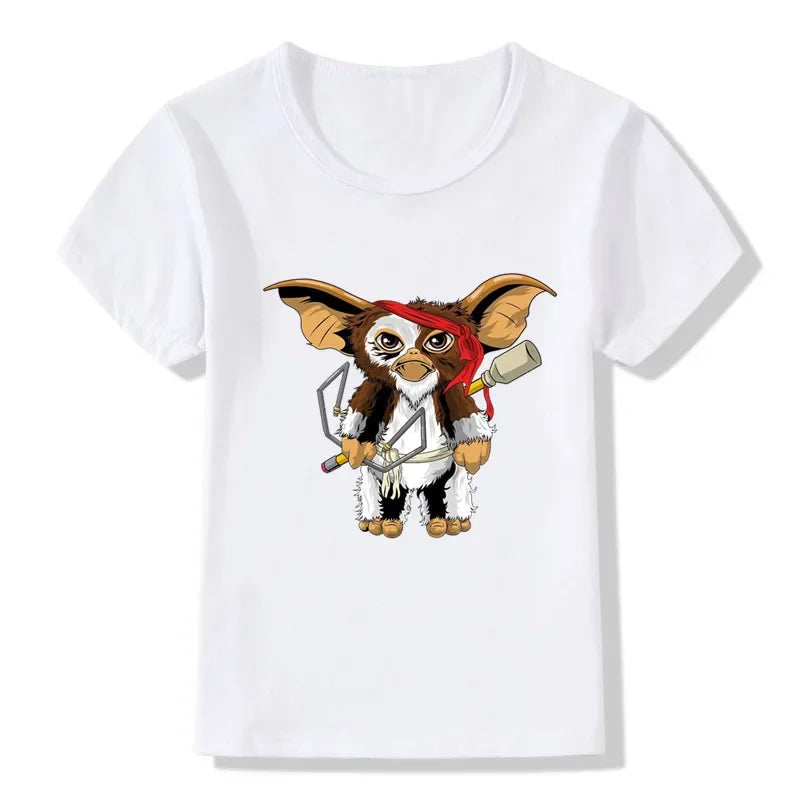 Kids T Shirt - Gremlins Gizmo - Cartoon Print Funny - Boys T Shirt - Cute Baby Girls Clothes - Summer Children - Short Sleeve Tops-HKP5170K-5T-L-