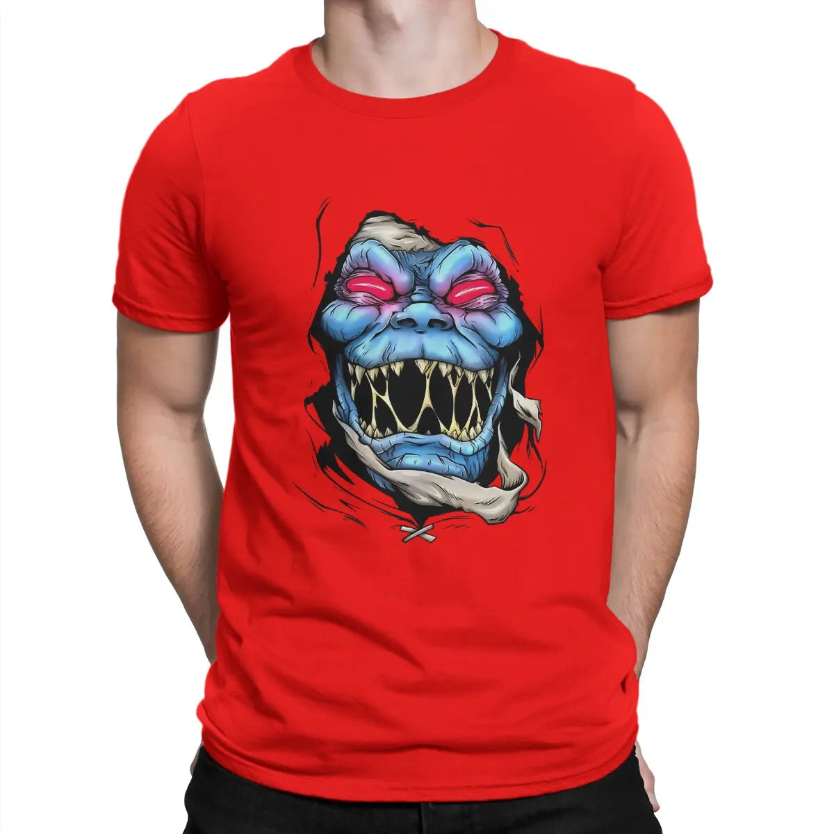 Mumm-Ra Thundercats T-Shirt - 90s Nostalgia Sweatshirt - Hipster Retro Graphic Tee-Red-XXL-