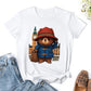 Paddington Bear in London T-shirt - Summer Clothes Hippie Clothes T-shirts for Women-