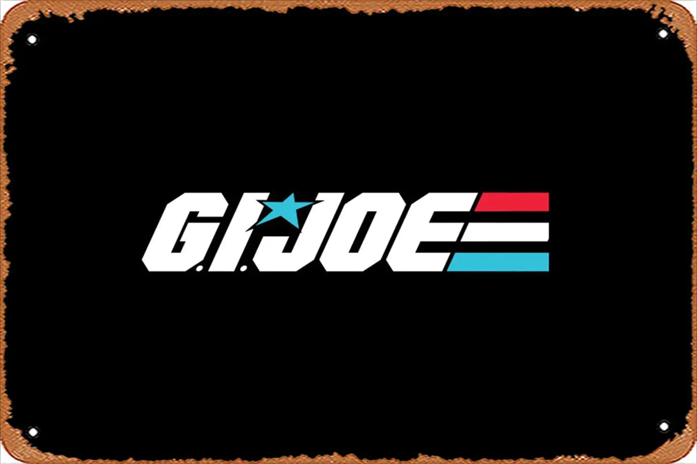 G.I. Joe Retro Tin Sign - Vintage 80s Movie Man Cave Wall Decor for Cartoon Nostalgia Fans-