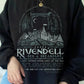 Rivendell Inspired Tee - Lord of The Rings - Hand Screen Printed - Unisex Y2K Loose Pullovers for Fall-