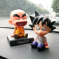 Dragon Ball Z Bobblehead Toy - Goku and Kuririn Action Figures - Fun Car Decorations-