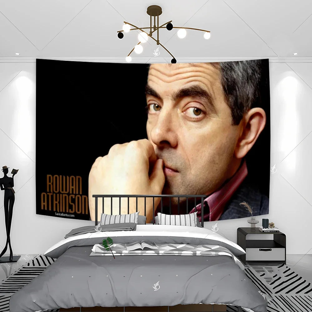 Funny Mr. Bean Painting Tapestry – 90x150cm Wall Hanging Room Decor and Bedding Carpet Aesthetic-4-40CMx60CM-