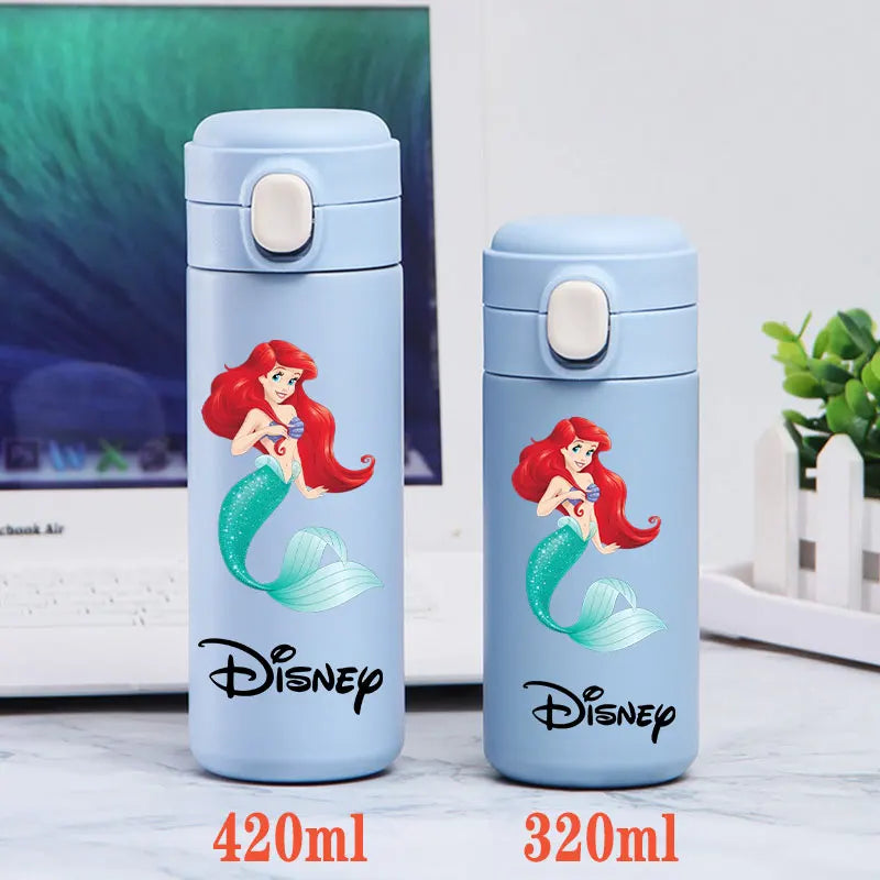 Disney Princess Thermal Bottle - 320ML/420ML Stainless Steel Outdoor Sports Water Cup Featuring Frozen Characters-GZ-L7-320ML-