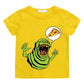 Ghostbusters Kids Cotton T-Shirt - Summer Casual Graphic Tee for Boys and Girls-yellow-100-