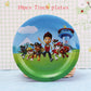 Paw Patrol Birthday Party Decorations Tableware Supplies Balloons Paper Party Plate Cup Napinks Gift Bag Baby Shower Kids Happy-10pcs 7inch plate-