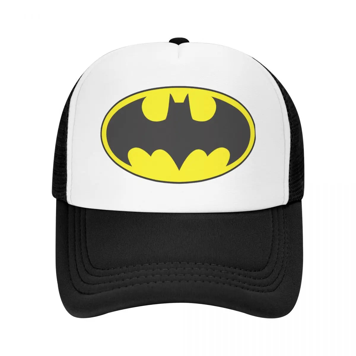 Bats Man Symbol Logo Trucker Cap Fitted Cartoon Dad Hat Trucker Worker Cap Racing Cap Snapback Caps Mesh Baseball Cap Summer-