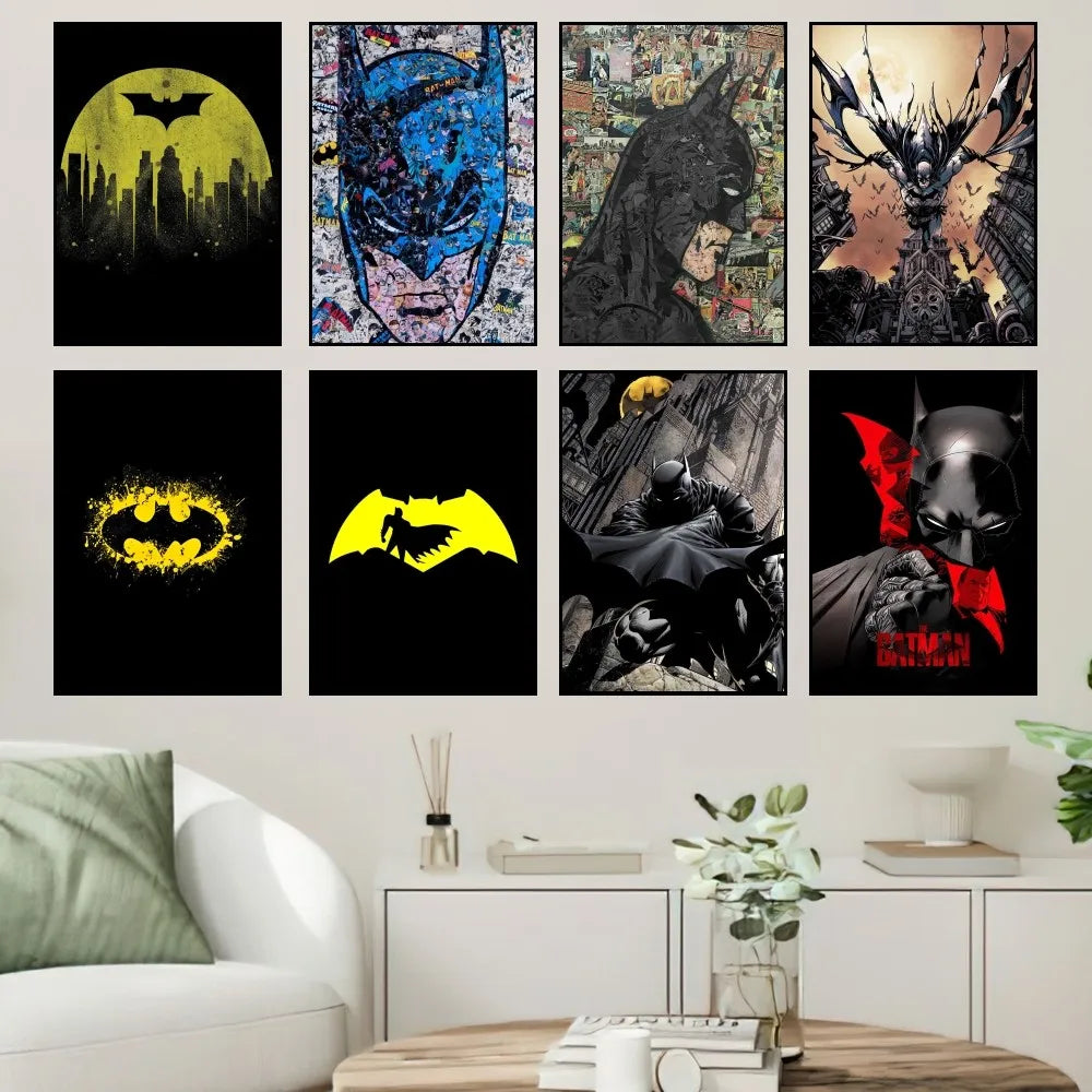 BEAST KINGDOM Film B-Batman Comic Poster Prints Wall Painting Bedroom Living Room Wall Sticker Office Small-