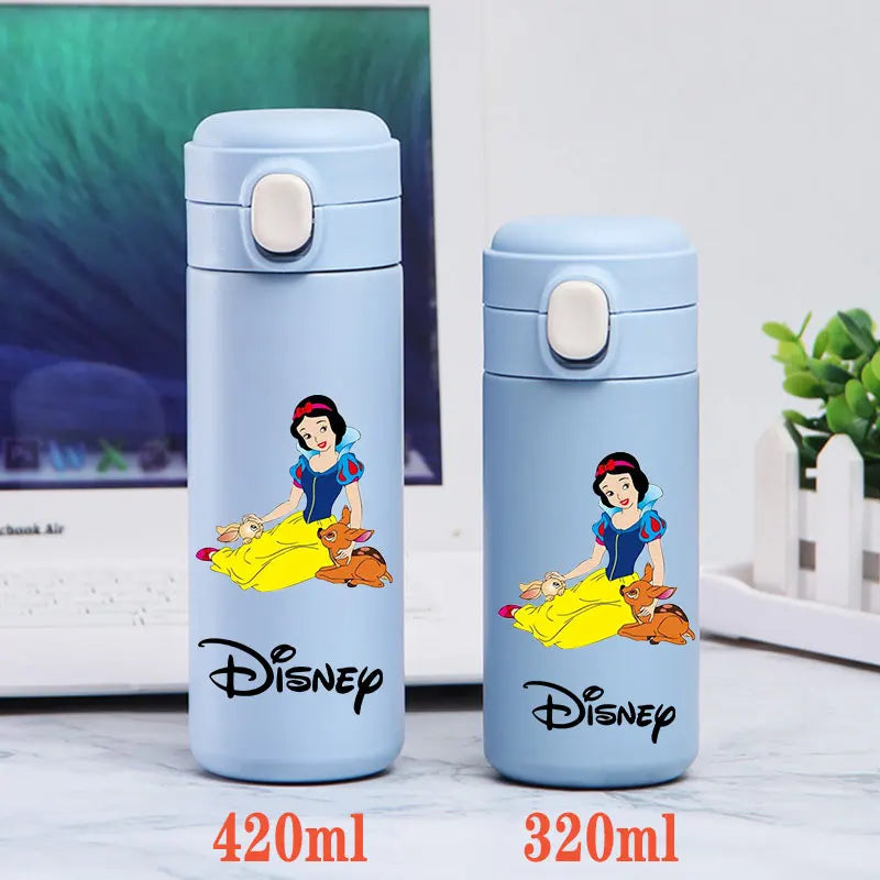 Disney Princess Thermal Bottle - 320ML/420ML Stainless Steel Outdoor Sports Water Cup Featuring Frozen Characters-GZ-L5-320ML-