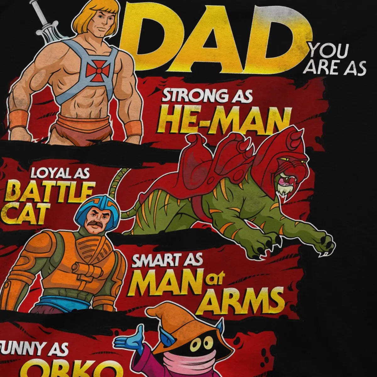 Father's Day He-Man T-Shirt: Masters of the Universe Homme Polyester Gift for Men - For the Dad Who Has Everything-