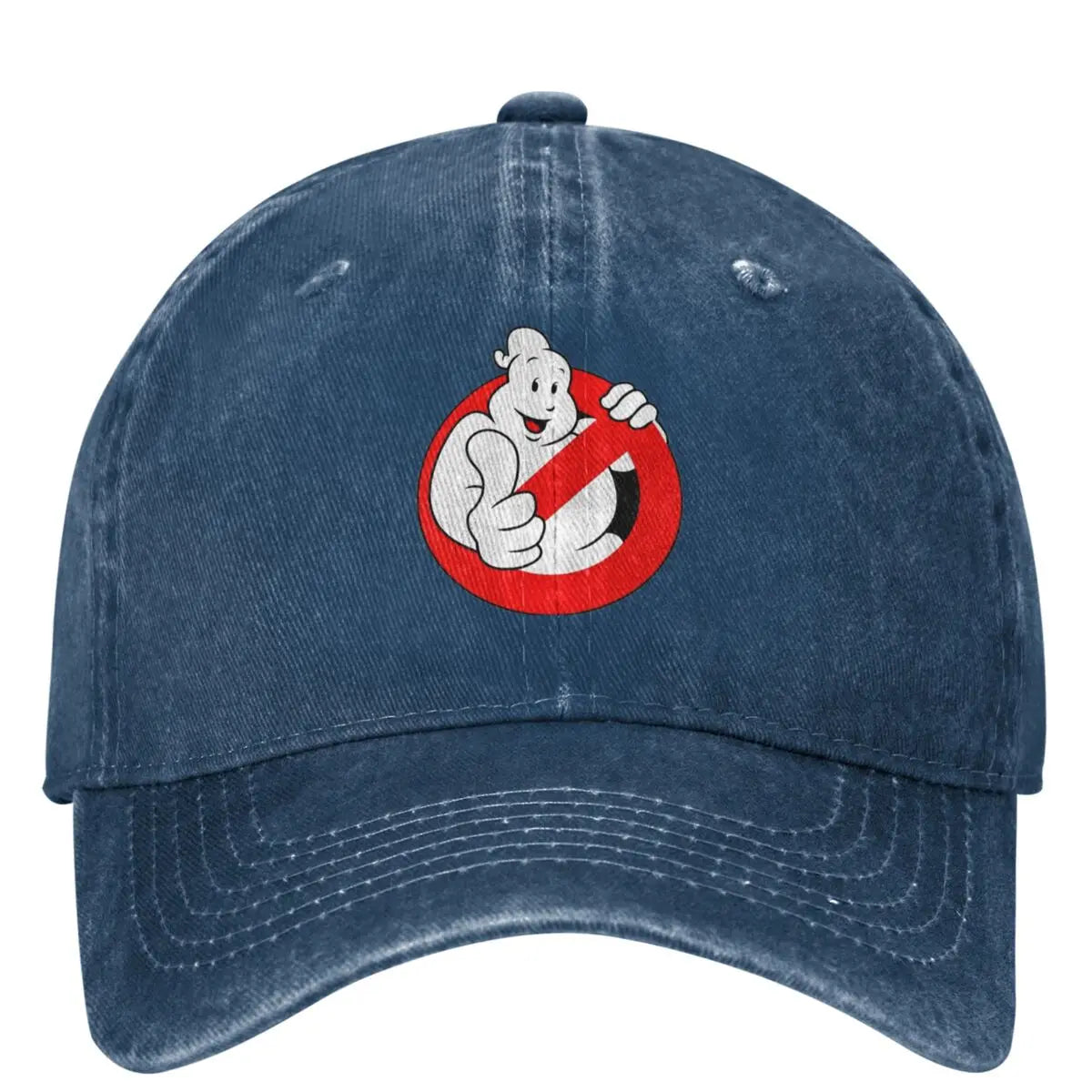 Funny Ghostbusters Denim Cap - Summer Hiking, Fishing, and Hip-Hop Hat for Men-Navy Blue-as picture-