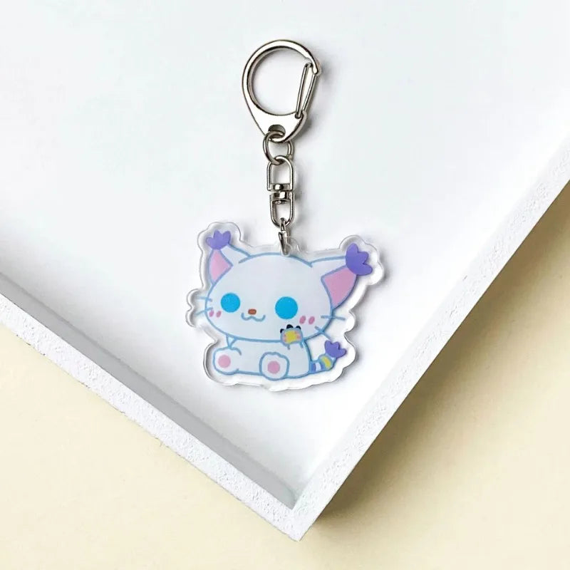 Digimon Adventure Acrylic Keychain - Retro Anime Character Backpack Pendant Gift-Tail Beast-