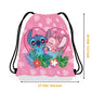 Anime Stitch Drawstring Bag - Kawaii Lilo & Stitch Kids Party Storage Shoulder Gift Pouch-2-