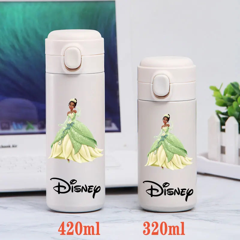 Disney Princess Thermal Bottle - 320ML/420ML Stainless Steel Outdoor Sports Water Cup Featuring Frozen Characters-GZ-B14-320ML-