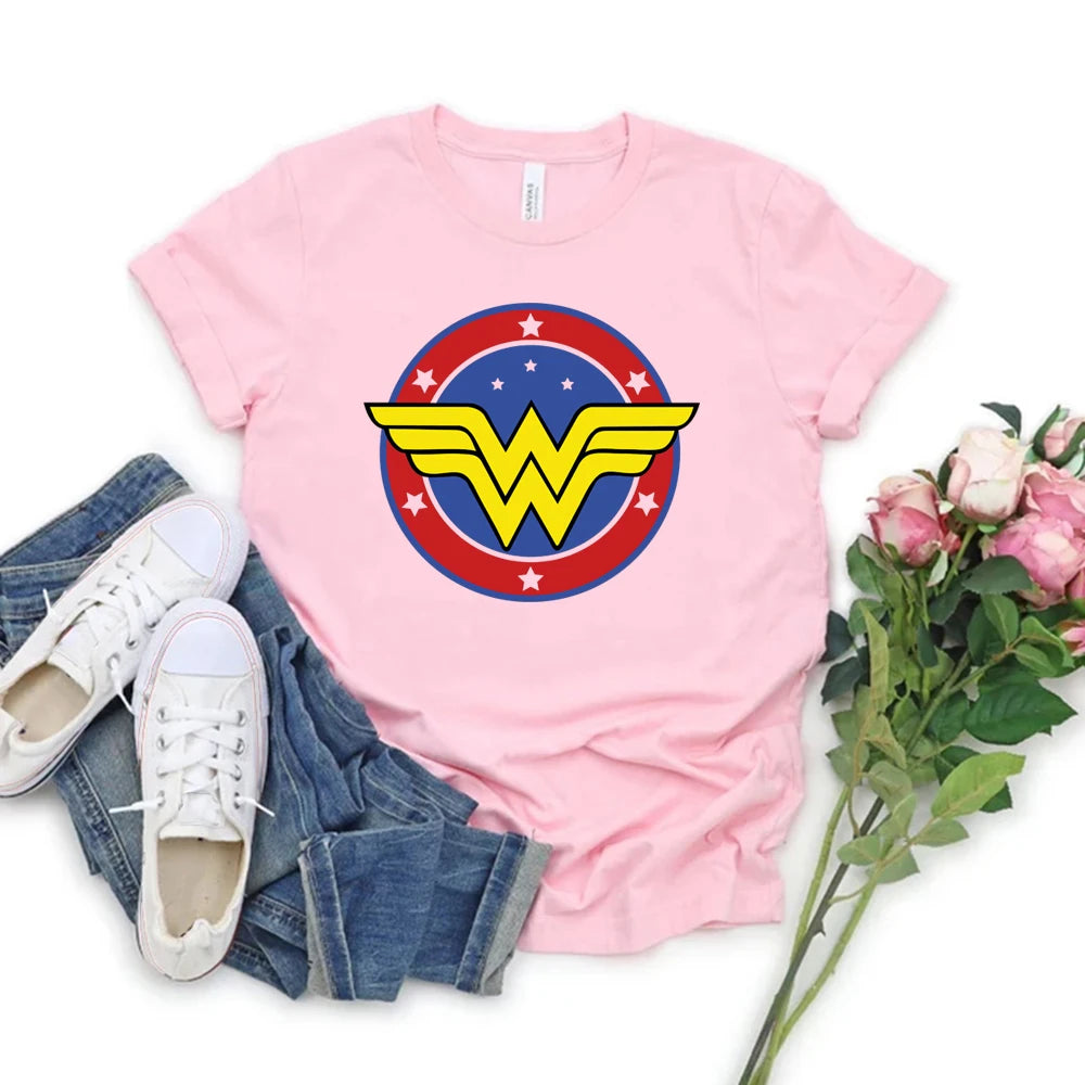 Wonder Female T-Shirt - Mother's Day Gift - Superhero Mama Tee-Pink-XXXL-