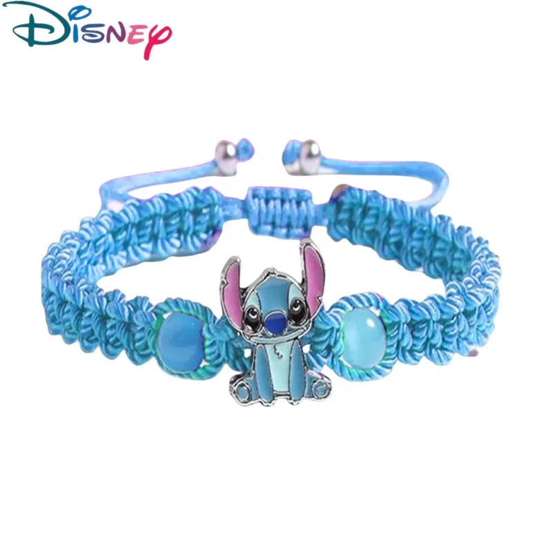 Stitch Cartoon Wristband Bracelet - Lilo & Stitch Anime Jewelry Gift for Girls Boys Kids-1-