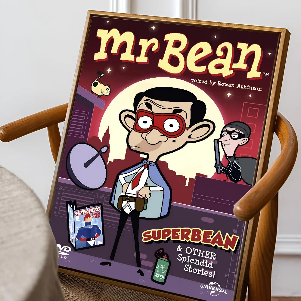 Mr. Bean Cartoon Poster – Paper Print for Living Room, Bedroom, Cafe, or Bar Decoration-HEI-6-50x70cm No Frame-