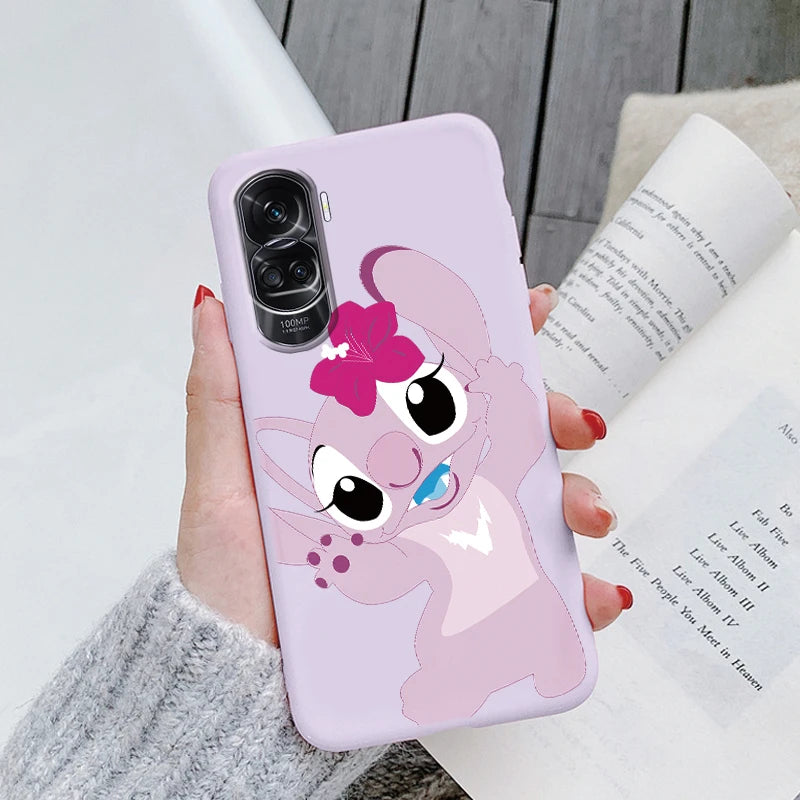 Soft Cover For Honor 70 Lite 5G Phone Case Stitch Anime Silicone Clear Capa  For Honor 70 Lite Honor70 Lite Funda Cute Angle Baby