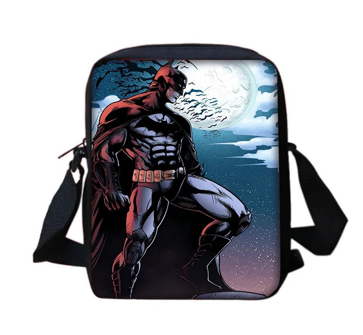 Super Hero B-BatmanS LOGO Child School Backpack With Shoulder Bag Pencil Bags School Bags for Boys Girls Best Gift-KB-198KBHJJ9A6-